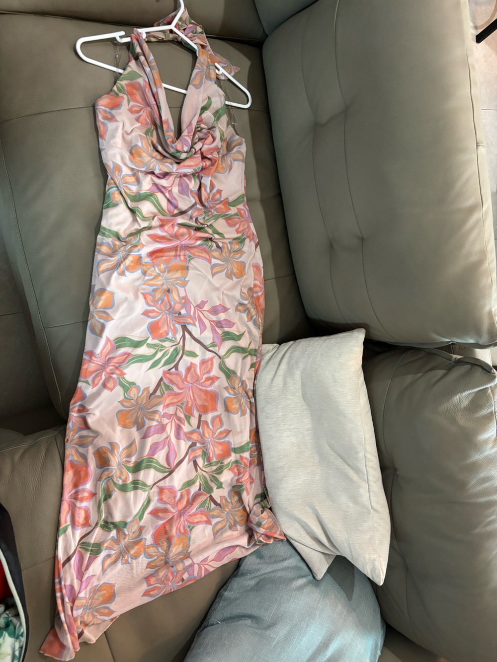Floral Satin Pillowcase - Pink & Orange Floral Print